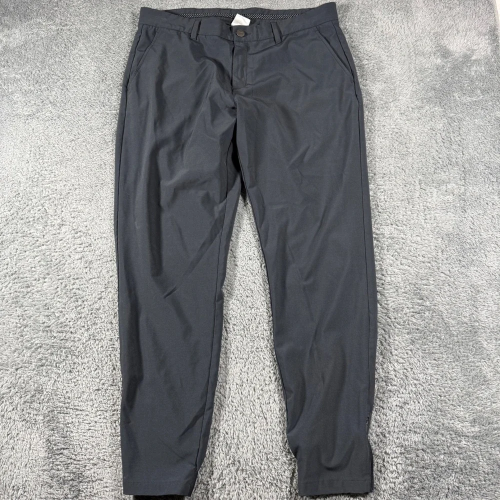 Primo Golf Joggers Mens 35 Regular Gray Tapered Ankle Zip Performance Pants